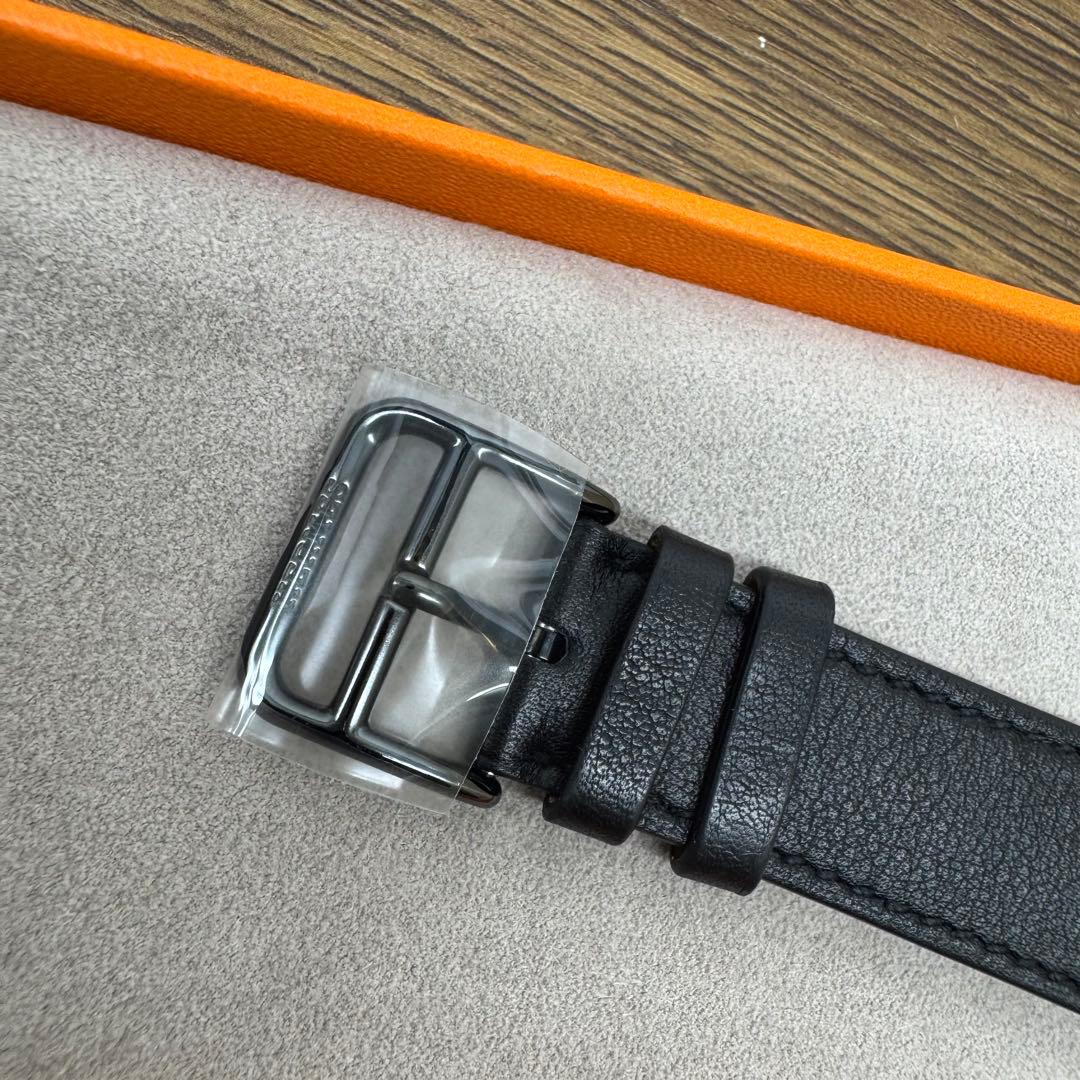 2254 Apple Watch エルメス　ブラック　ドゥブルトゥール　二重