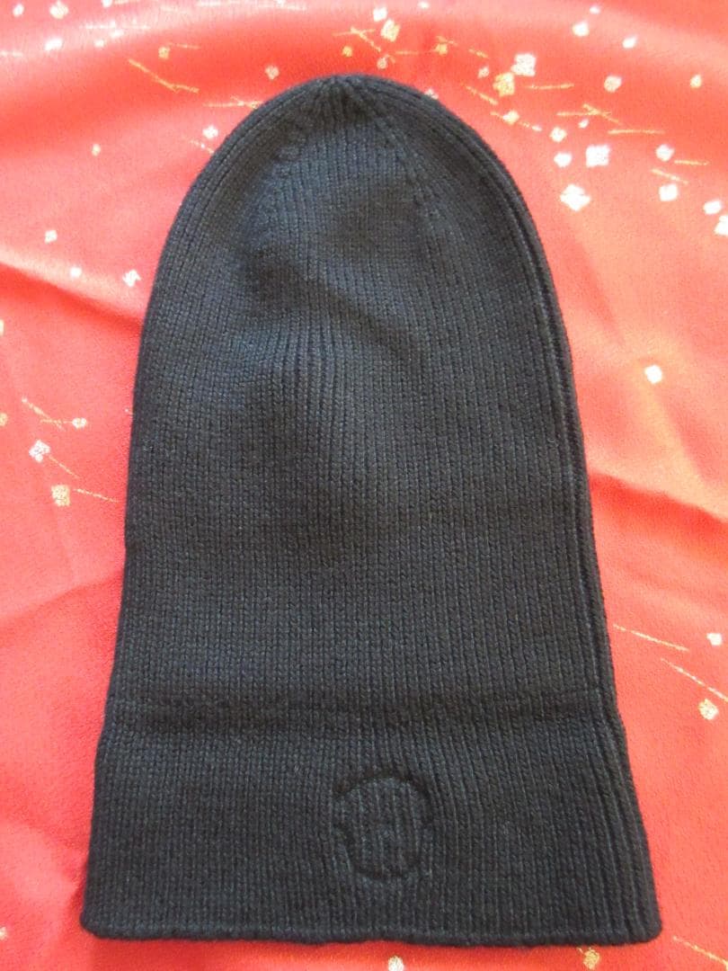 美品! MONCLER モンクレール ニット帽 ニットキャップ ビーニー 黒