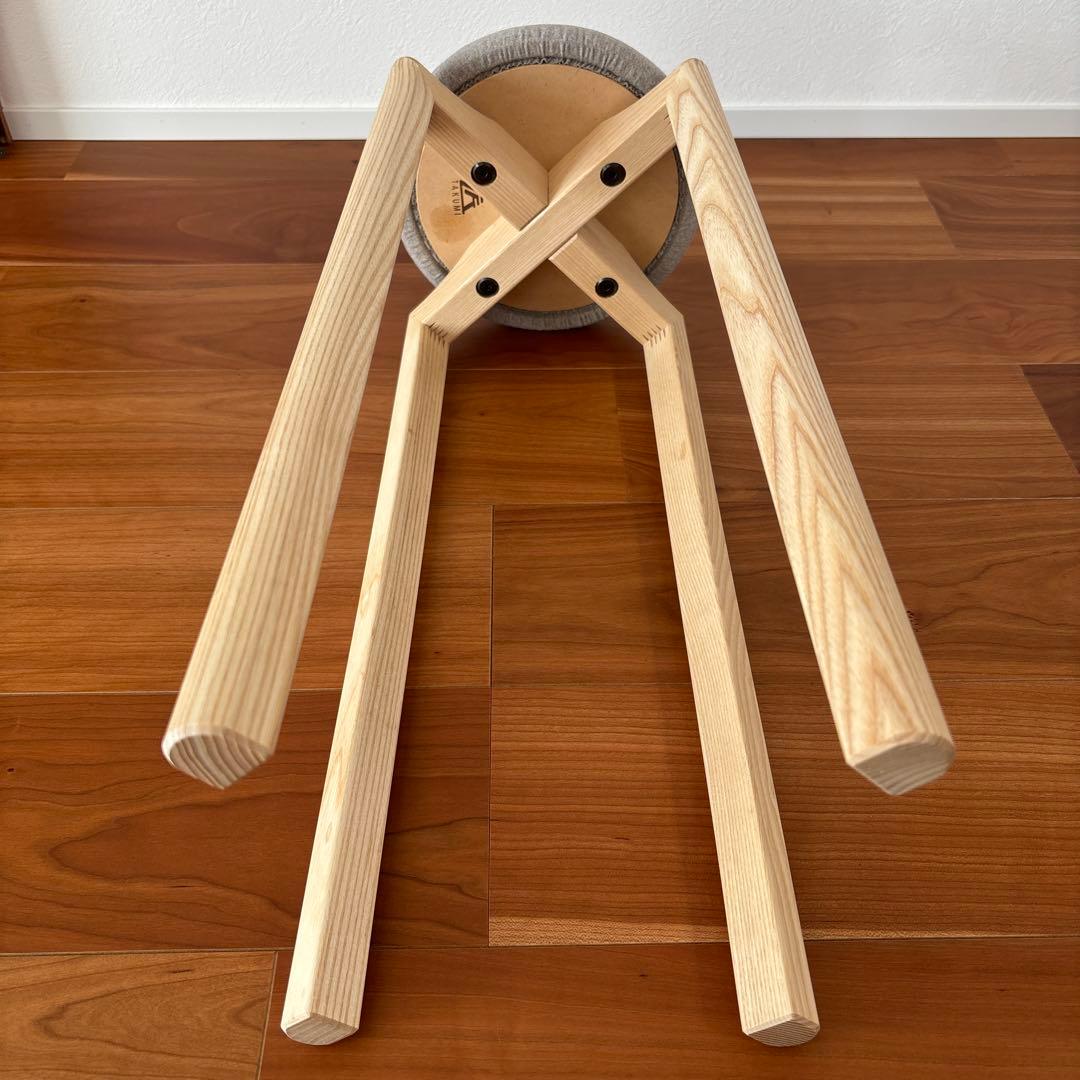 匠工芸 マッシュルームスツール M グレー