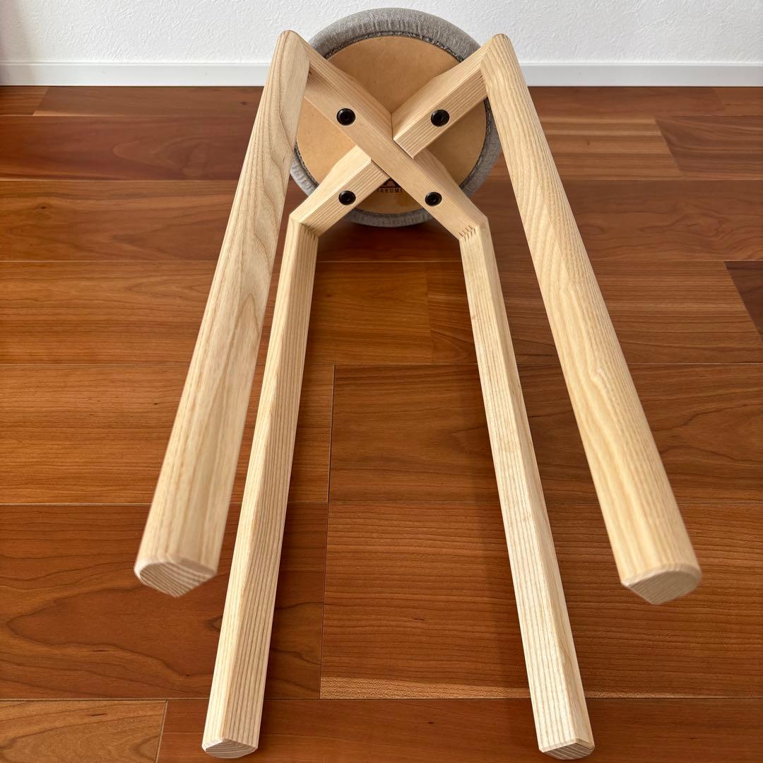 匠工芸 マッシュルームスツール M グレー