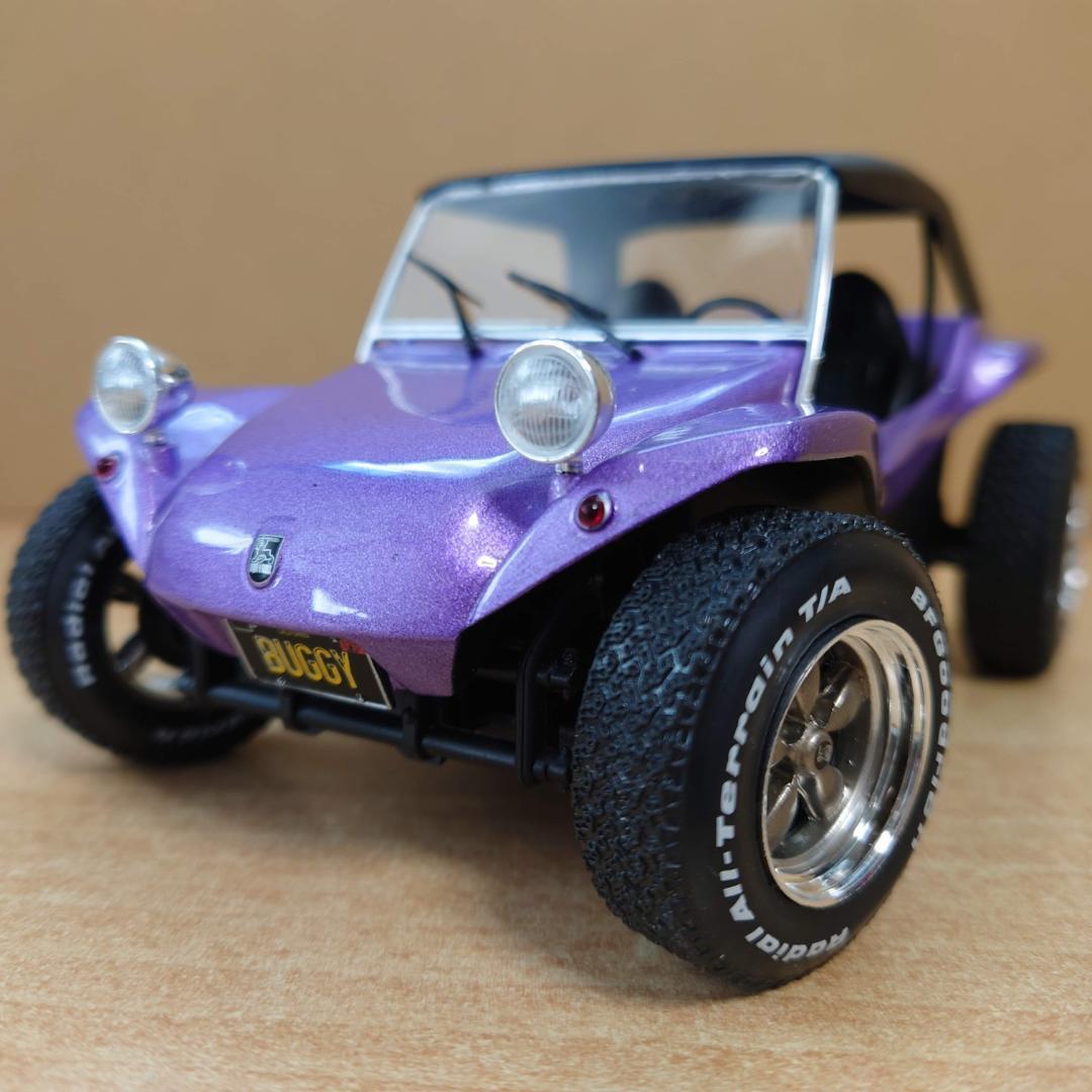 1/18 メイヤーズ マンクス バギー ソフトルーフ パープル ソリド製ミニカー