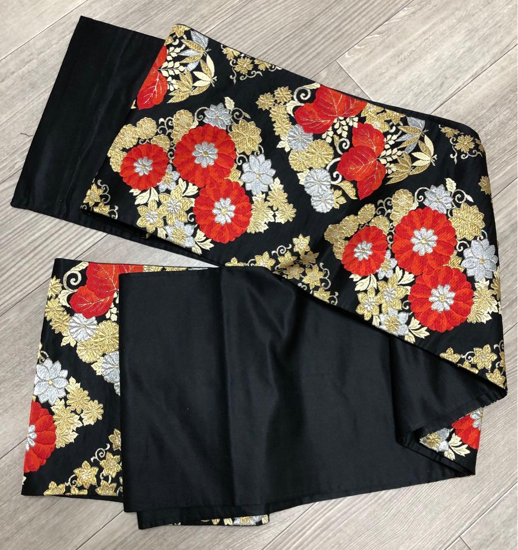 振袖 総絞り　着物　帯　セット　モノトーン　絞り　花柄　高級　成人式