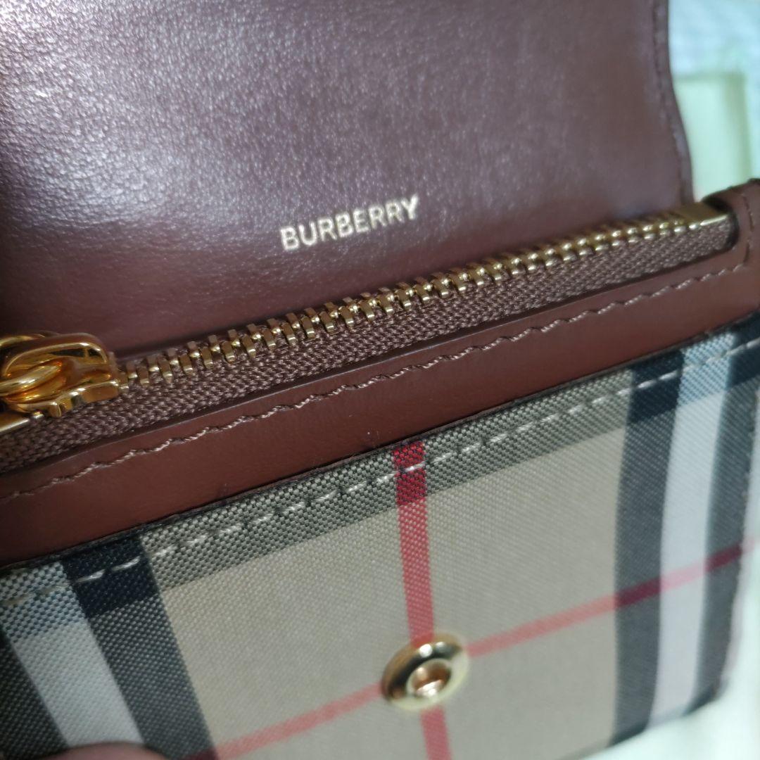 BURBERRY チェック柄 三つ折り財布