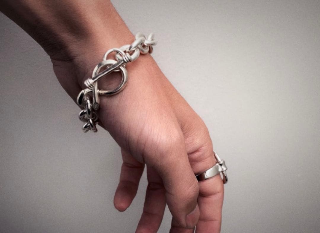 アクセサリー meian \"fat chain\" bracelet damagedone