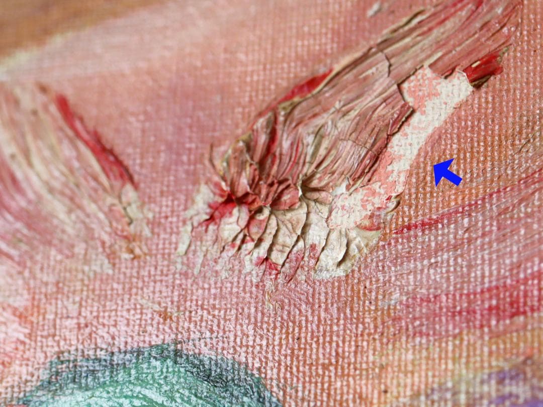 安宅乕雄 油彩 葡萄画 額装