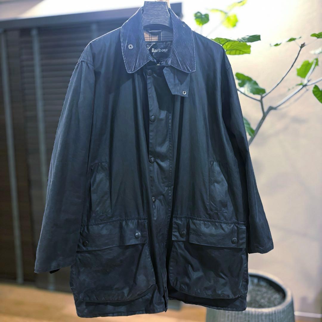 Barbour BORDER ボーダー 英国製 46 リプルーフ済み