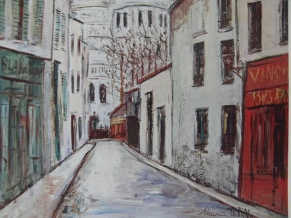 ユトリロ、MauriceUtrillo、サクレ・クール、限定高級画版、額付