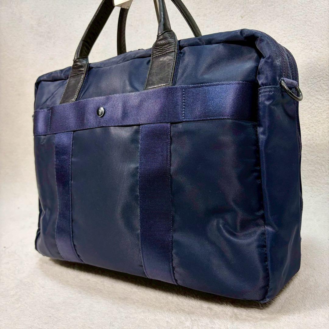 【美品✨】ポーター タイム 2WAYビジネスバッグ　ブリーフケース　ショルダー付