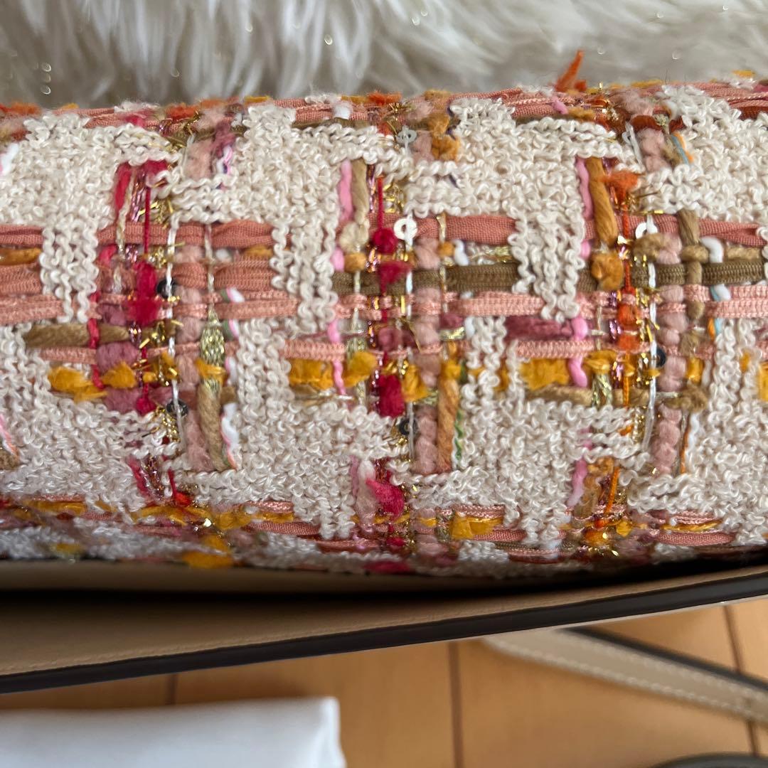 COACH ショルダーバッグ バンディット ツイード クロスボディ レザー