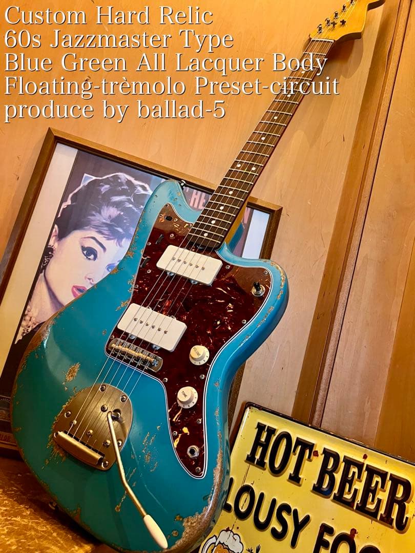 ハードレリック 60sジャズマスタータイプ/ホンマホ オールラッカーボディ