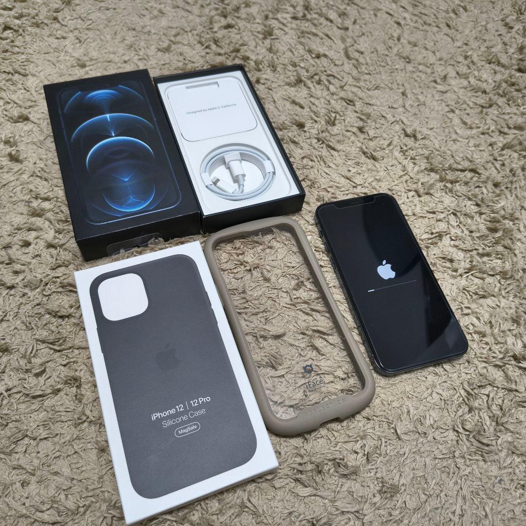 【純正ケース付属】iPhone12Pro 256GB パシフィックブルー