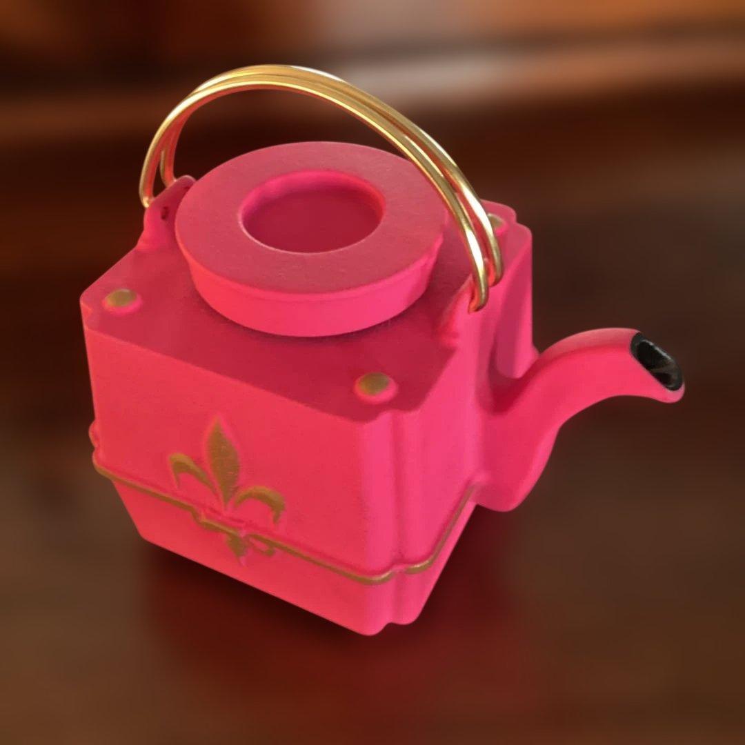 《MARIAGE FRERES 》鋳鉄製ティーポット/フィスドフランス　ローズ