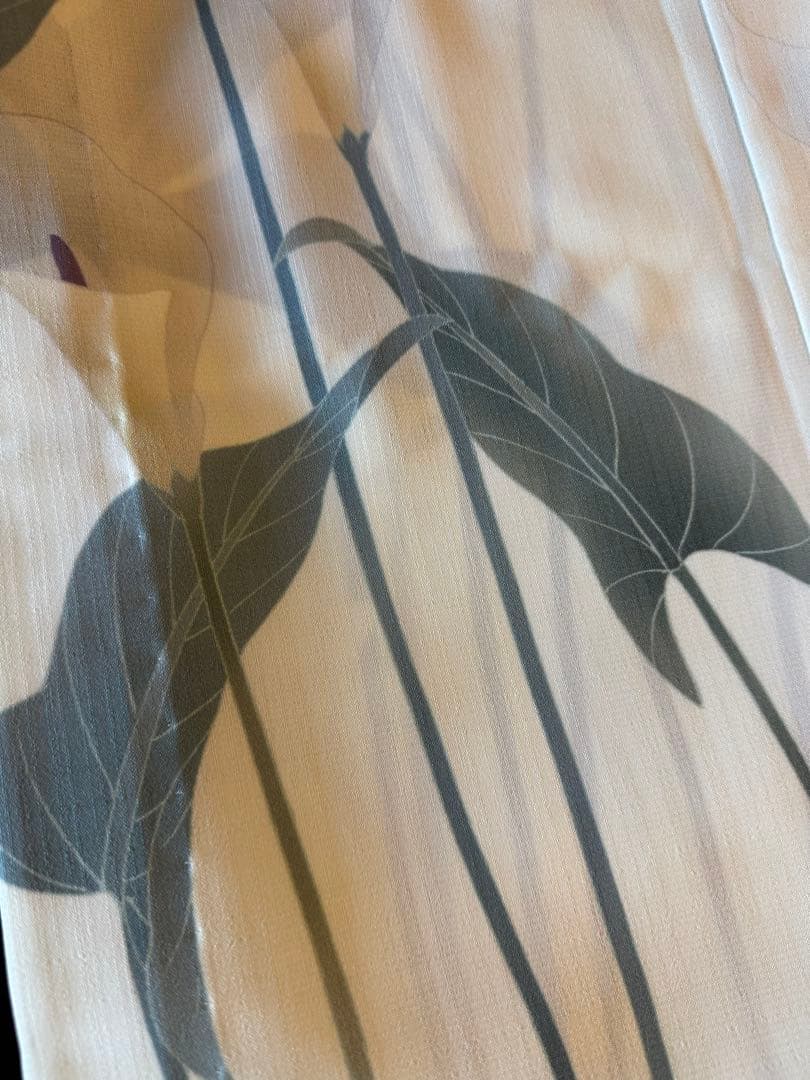 【未使用品】撫松庵 絵羽 カラー柄　単衣 夏着物 浴衣 仕立て上がり 単品