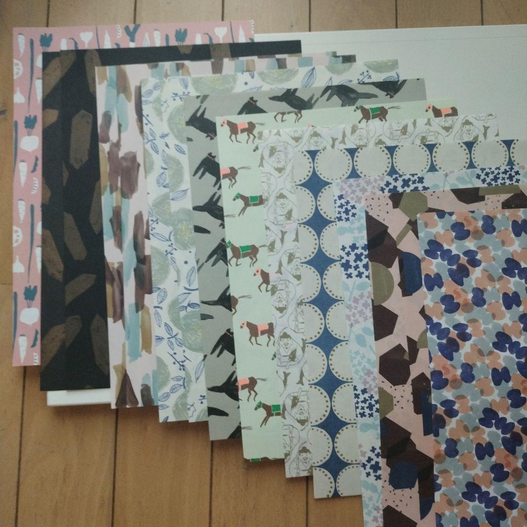 【一部廃盤 クリスマス】レガーロパピーロ 包装紙+見本帖 ハギレ千代紙