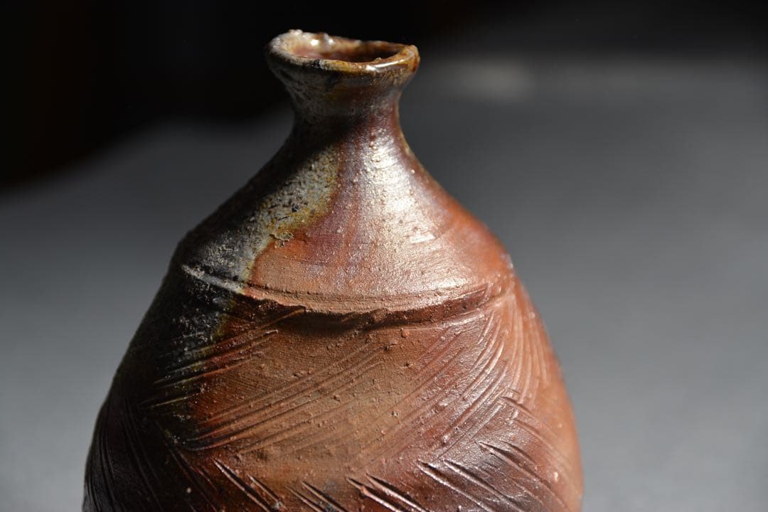 【金重晃介】備前扁壺徳利