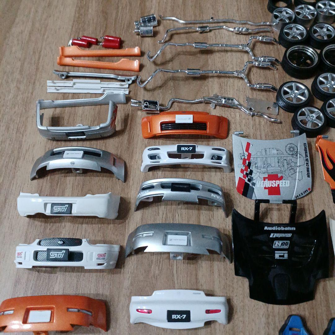 車両パーツセット　ミニカー　タイヤ　ホイール　スバル　トヨタ　マツダ　日産