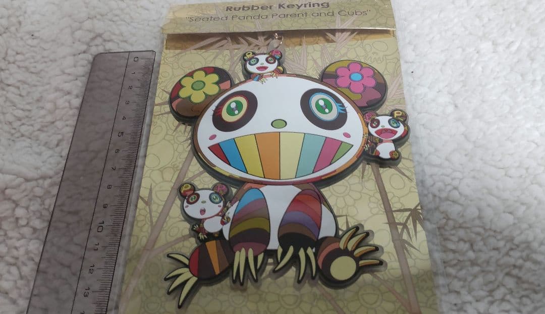 可愛いパンダ２種セット★　村上隆　ラバー　キーリング　カイカイキキ