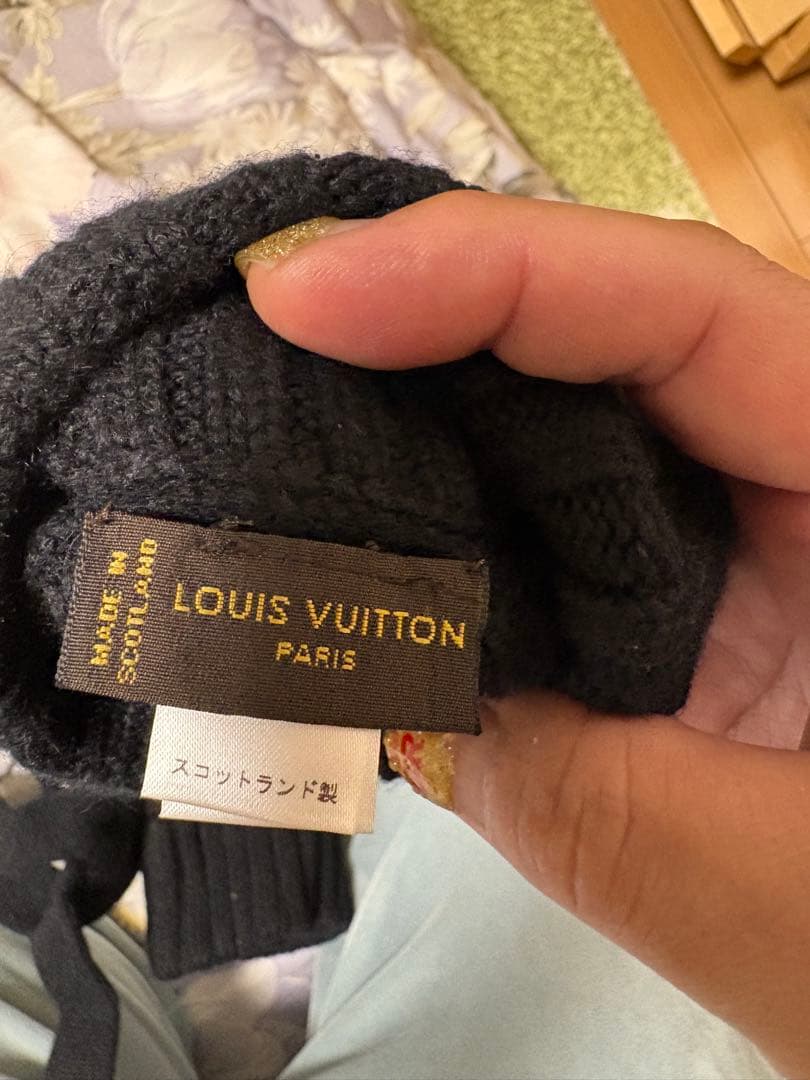 Louis Vuitton 黒手袋 スコットランド製