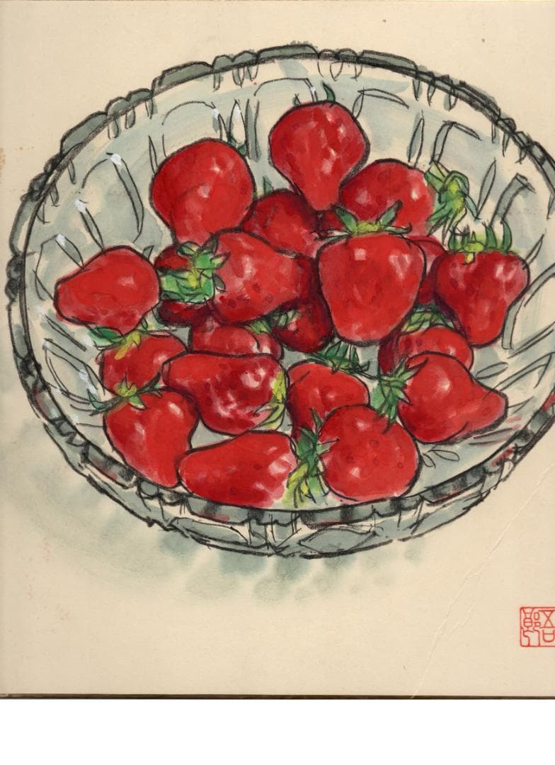 瑞々しい和の趣き　価値ある芸術品　日本水彩画一陽会会員「佐々木五郎」作