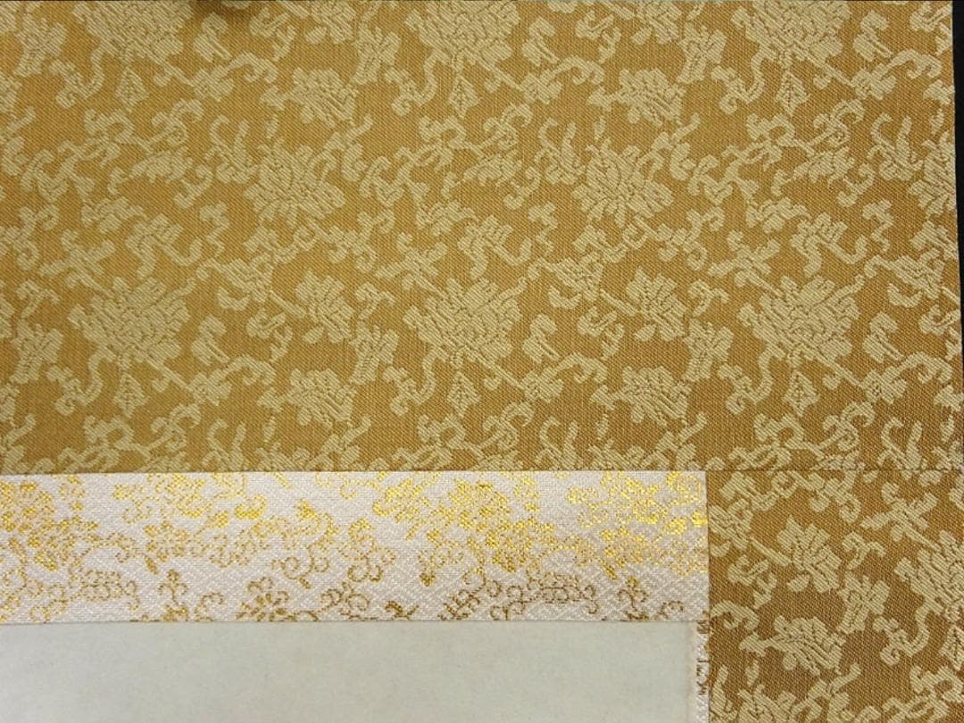 掛軸 小林雄山『彩色山水図』日本画 絹本 肉筆 共箱付 掛け軸 a033112