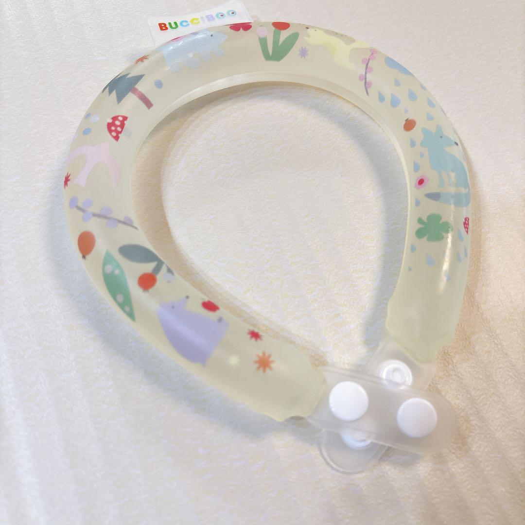 クールリング 犬 ネッククーラー 夜光効果 ボタン付き 冷感 クールネック S