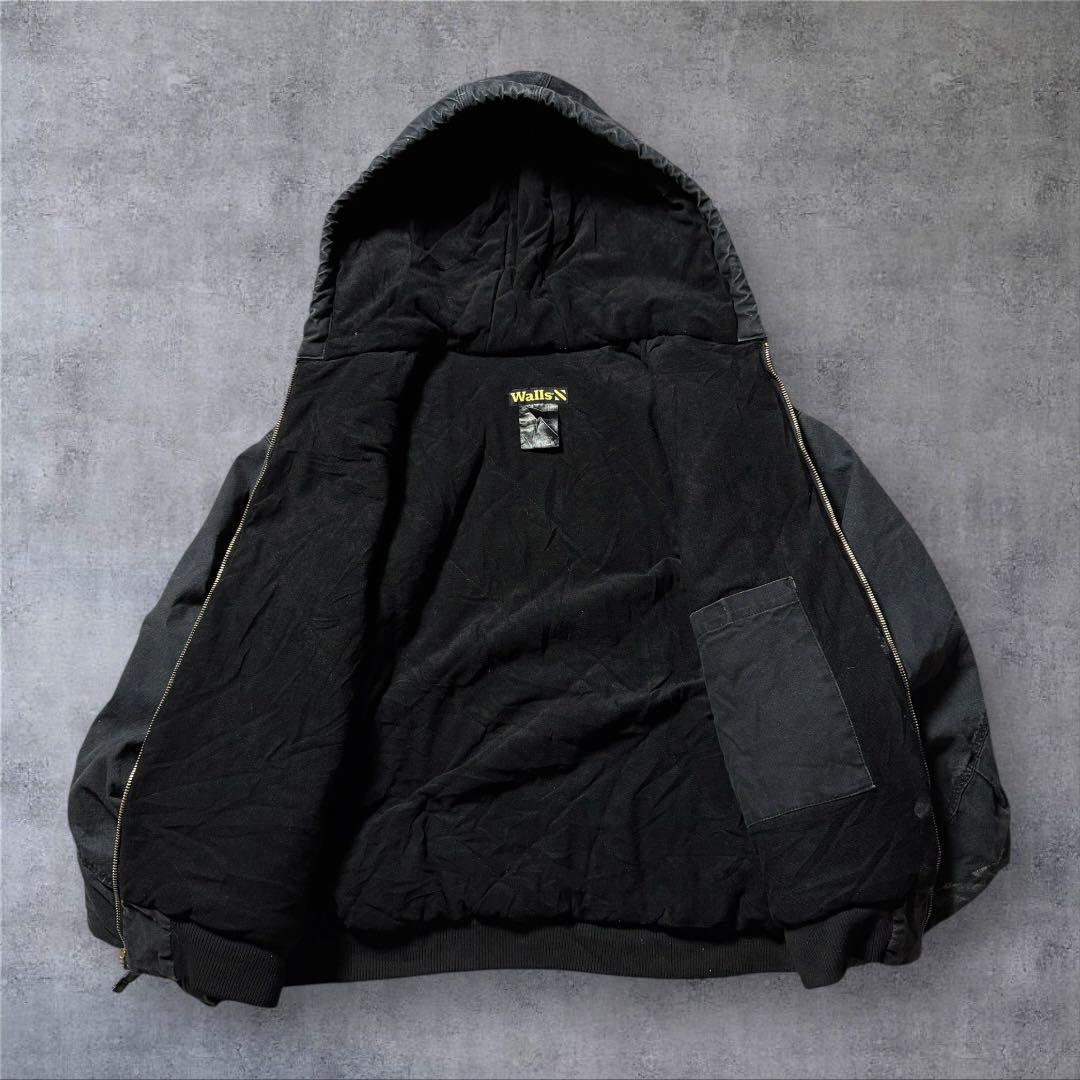 ぴむお2300 古着Wallsダック地アクティブジャケット短丈 フェードグ