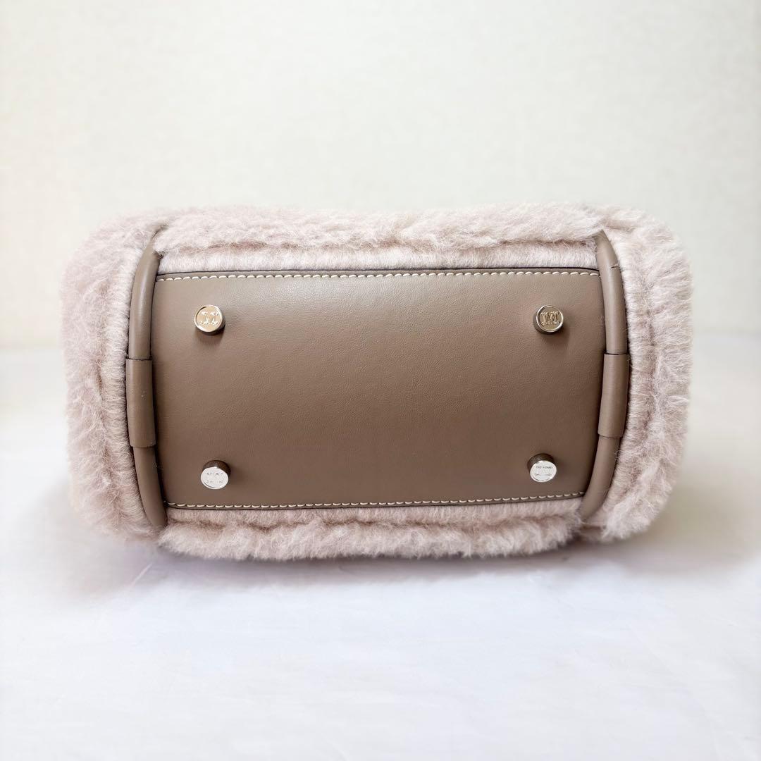 【未使用タグ付】　マックスマーラ　Tマリン　テディベア　バッグ　現行品　ベージュ