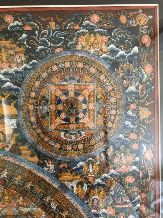 曼荼羅手描き　ネパール