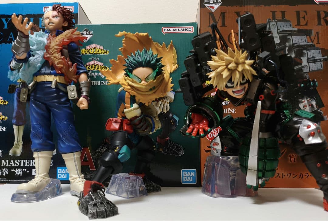 ヒロアカ 1番くじ フィギュア 3体セット MASTERLISE