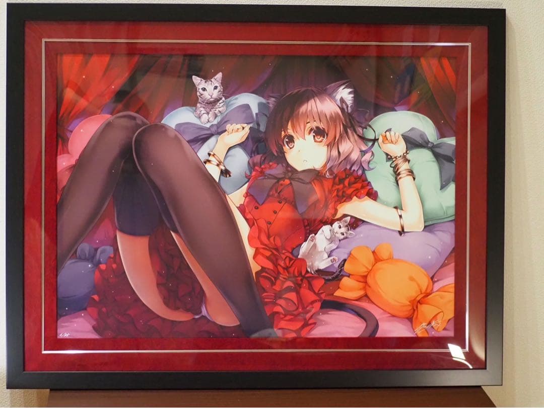 深崎暮人 CAT'S CRADLE 版画