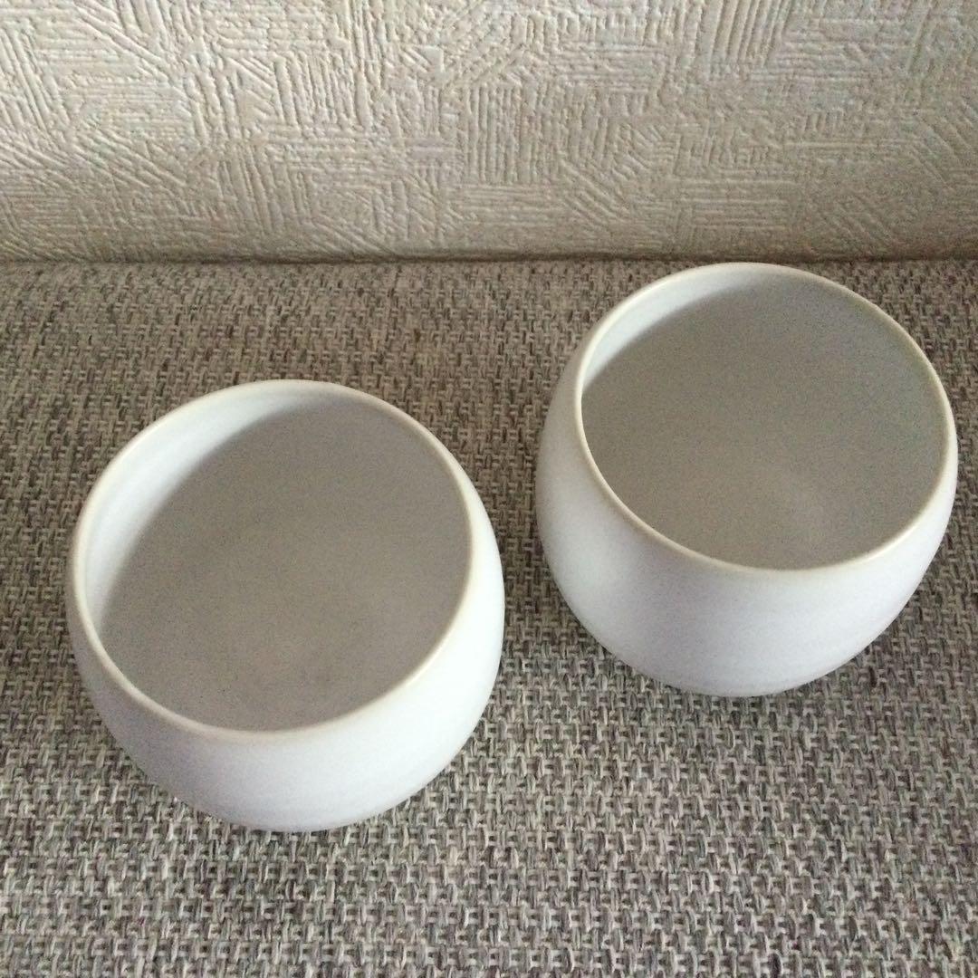 京都府指定無形文化財保持者　木村盛伸作　湯飲み2つ