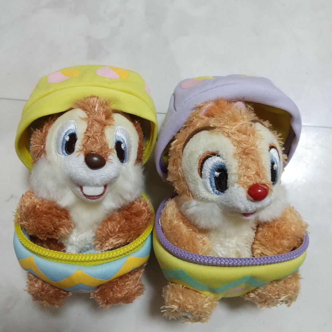 ディズニー　チップ　デール　イースター　卵　ぬいぐるみバッジ　ぬいば　セット
