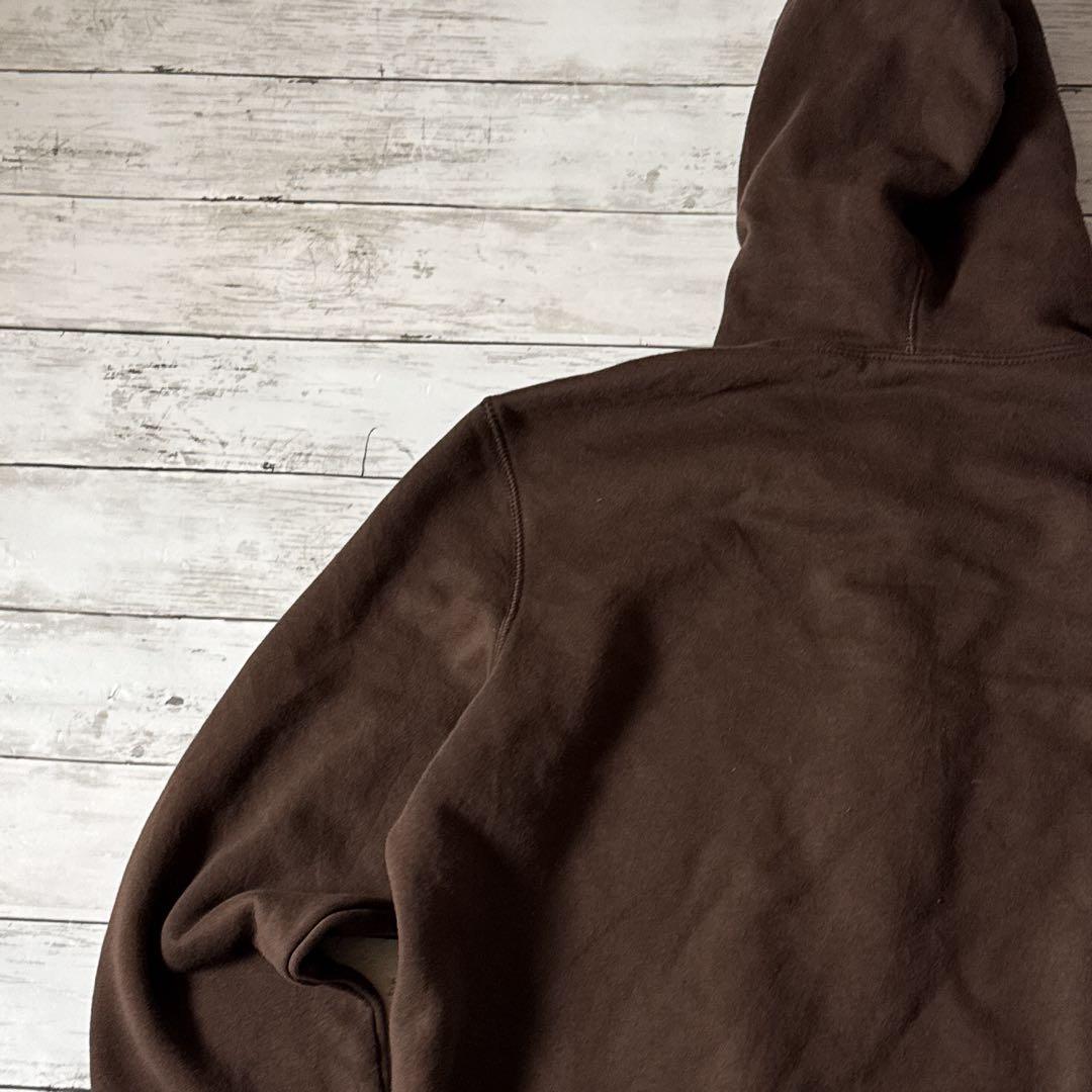 r*a様 NIKE フルジップ パーカー L ブラウン 刺繍ロゴ パキスタン製