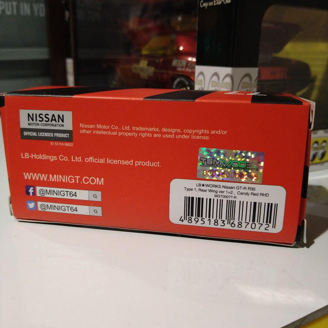 ミニgt リバティウォーク ニッサン GT-R キャンディレッド 開封美品