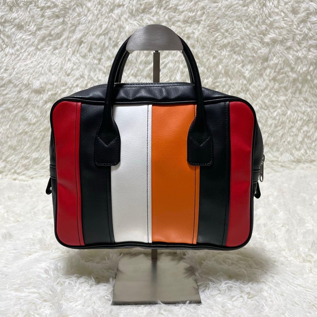 ✨未使用級✨　希少　コムデギャルソン　ハンドバッグ　マルチカラー　レザー