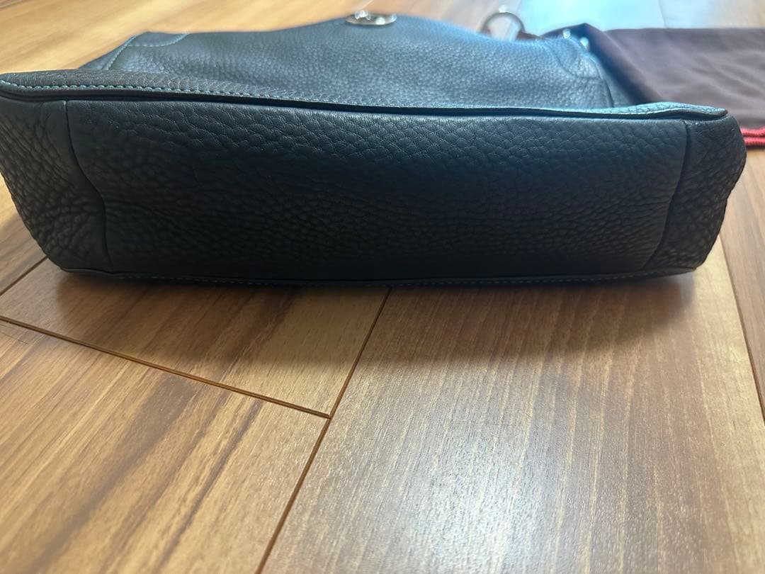 【未使用】COACHショルダーバッグ 8A38 ブラック レザー 保存袋付き