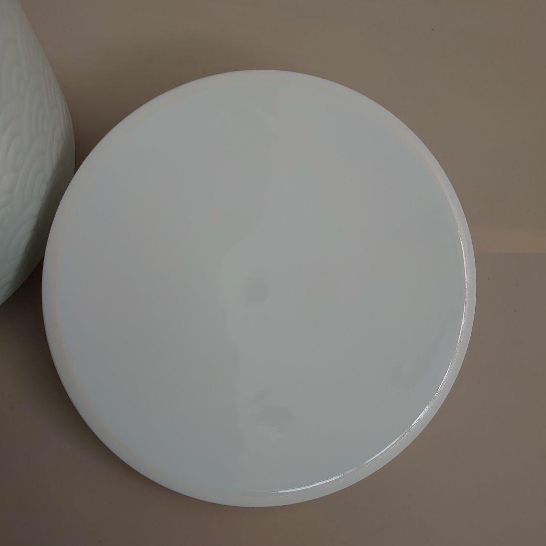 【値下げ不可】人間国宝 井上萬二 白磁 青海波 水指　共箱、共布、栞