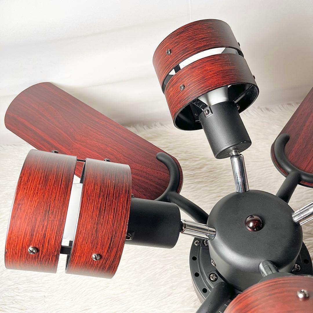 【美品】SIS シーリングファンライト ウッド調 2024年製　現行品