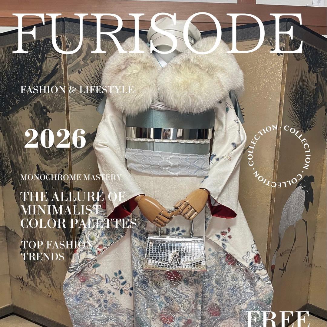 ゲリラセール！振袖 フルセット 辻が花 白 ラメ 成人式