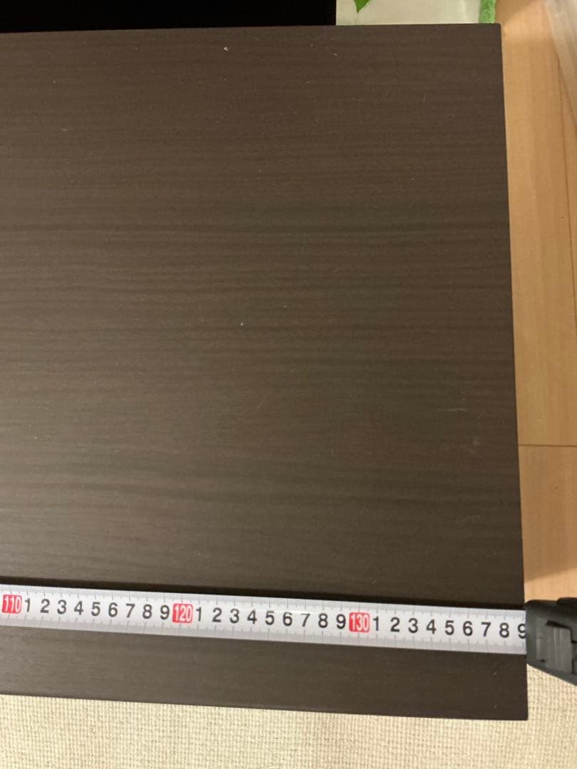 ニトリ　ダークブラウン 木製 テレビ台 引き出し付き