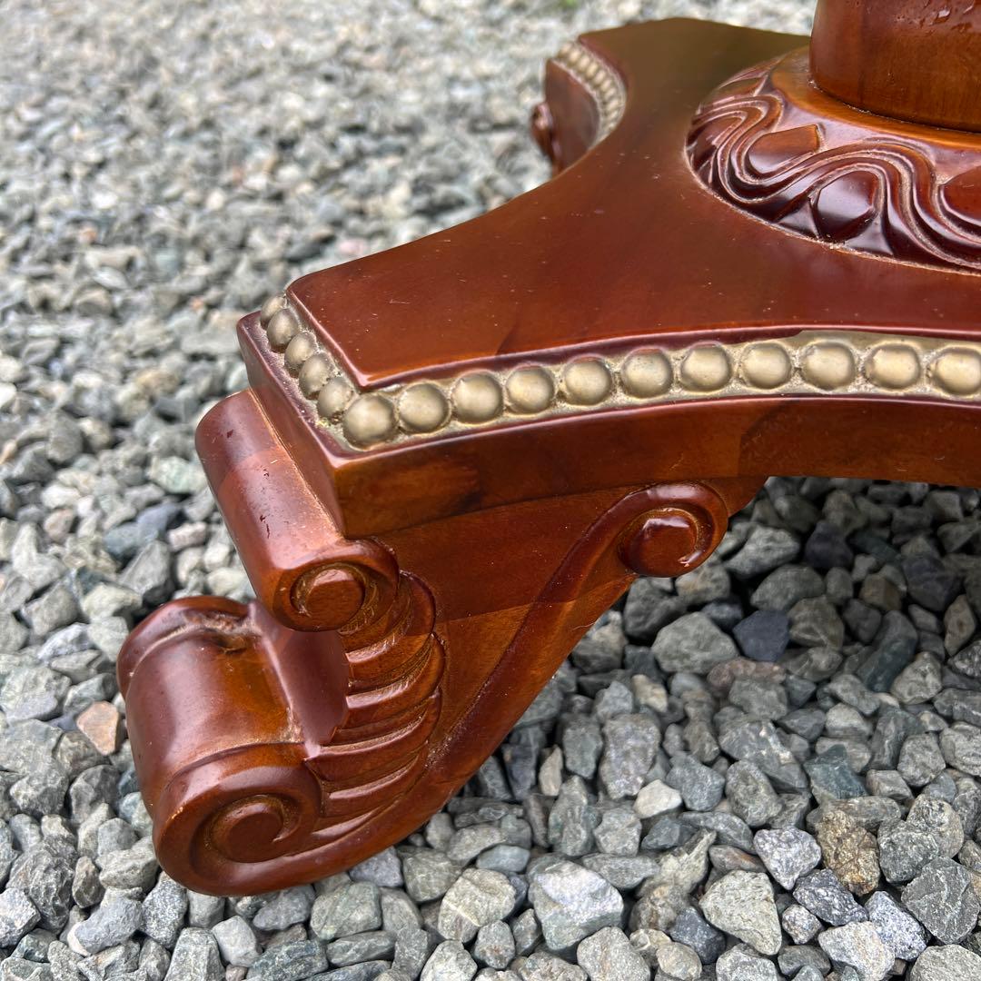 アンティーク 家具 サイドテーブル 八角形 コーヒーテーブル 希少 スタッズ