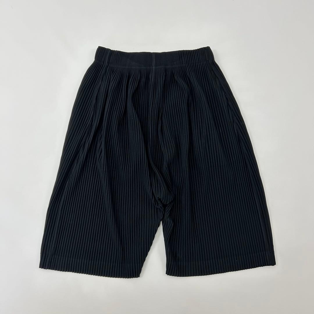 オムプリッセ イッセイミヤケ プリーツ サルエル ハーフ ワイド パンツ 3