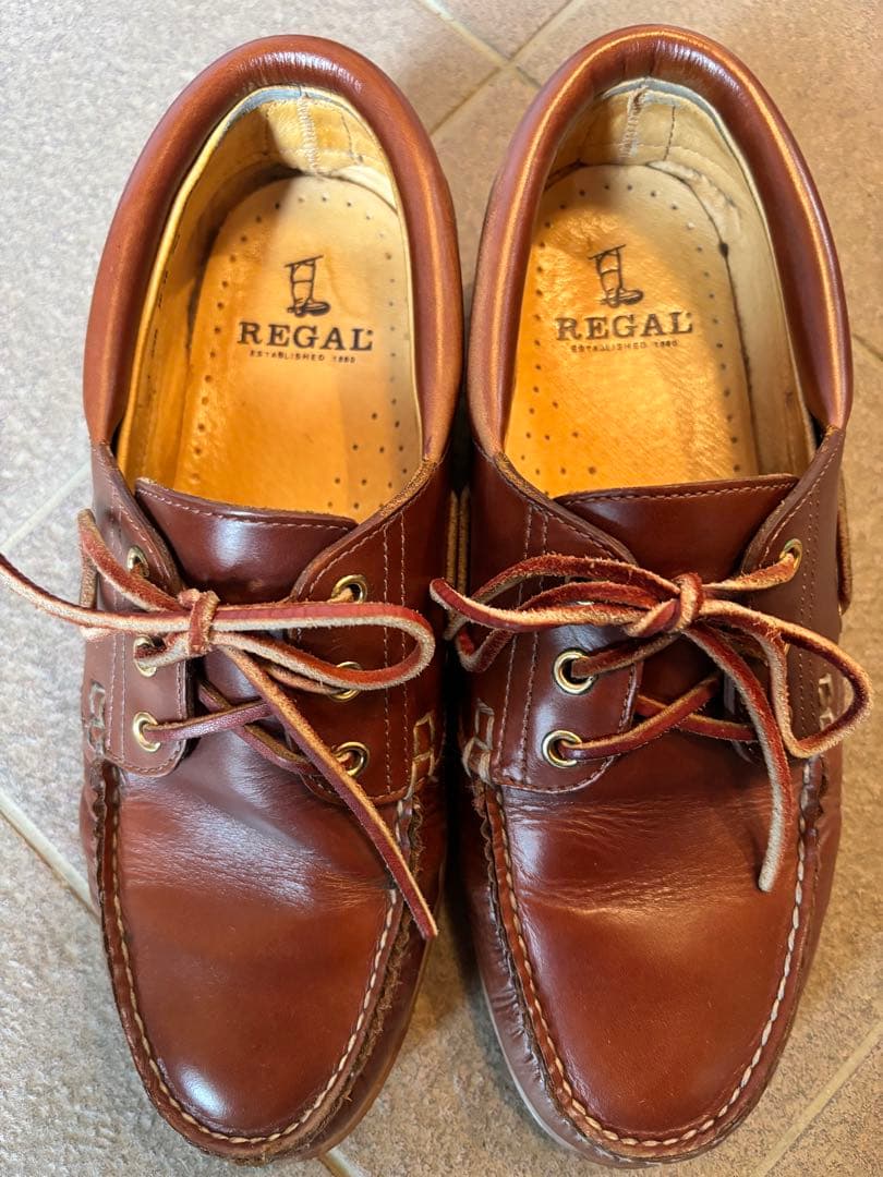 美品　REGAL ブラウン モカシンシューズ 26㎝