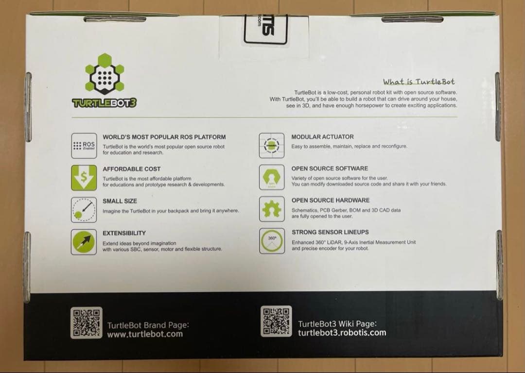 ロボット Turtlebot3 Burger Robotis ROS