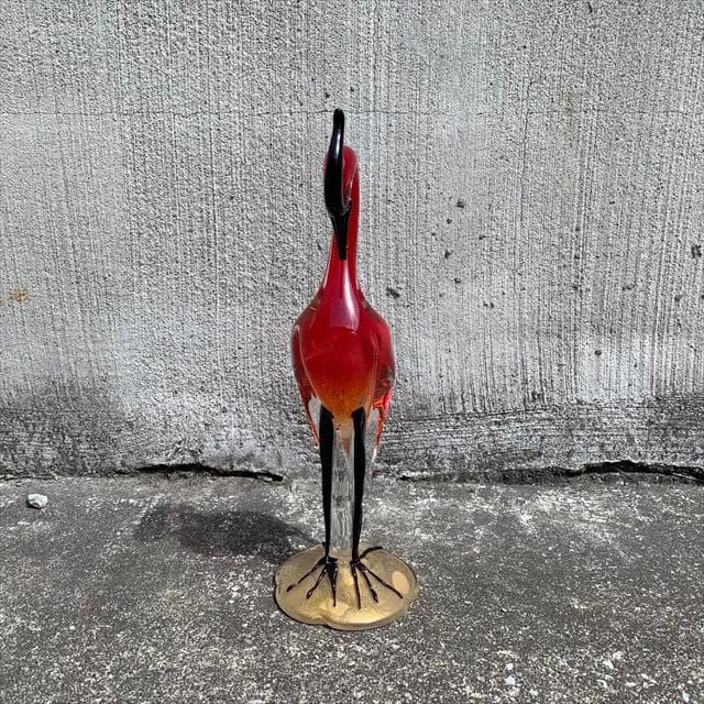 Salviati｜murano｜ガラスオブジェクト｜くちばし破損有｜鳥｜