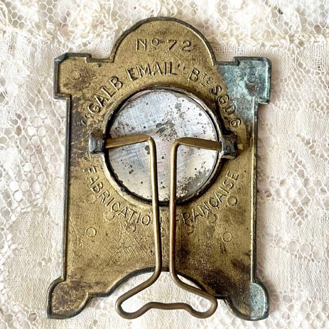 天使と花ガーランドのフレーム大小2個セット　フォト写真立て　フランスアンティーク