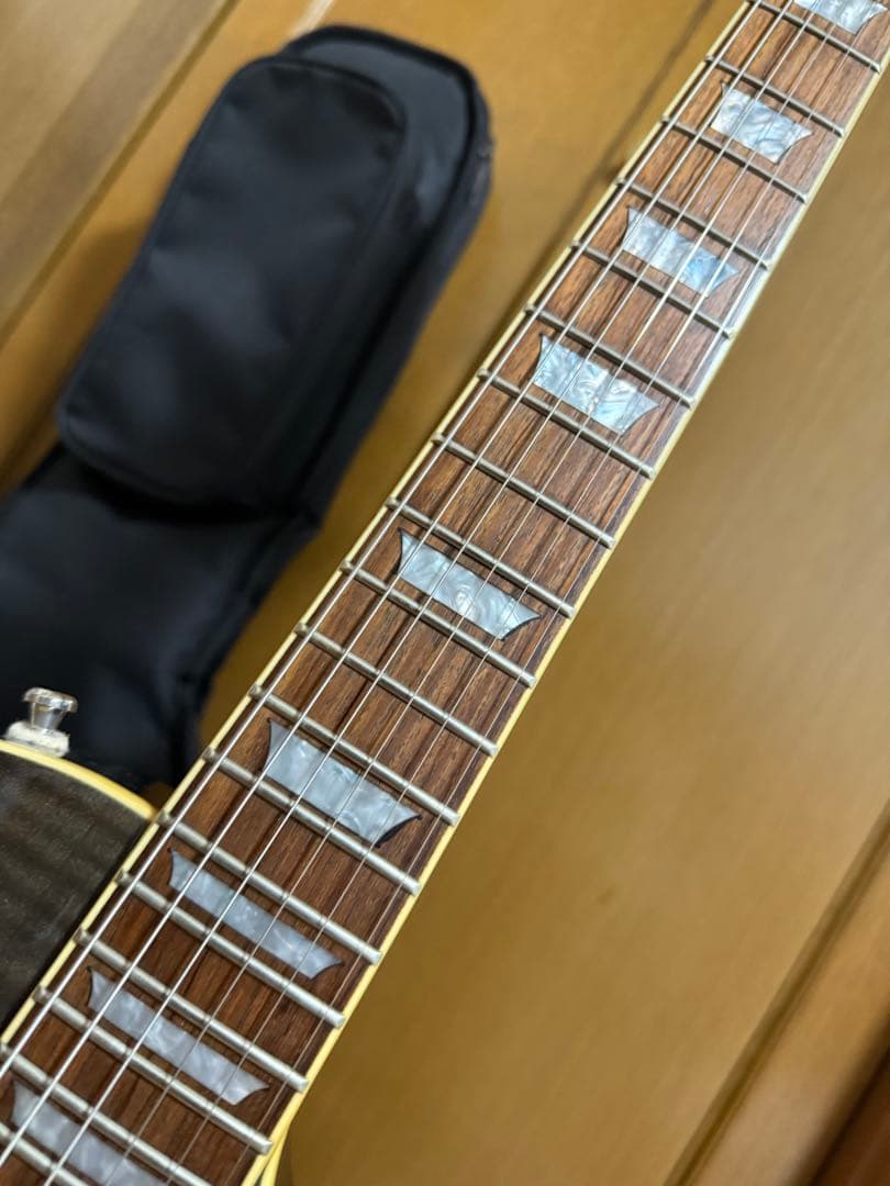 ひ*け様 レスポール シースルーブラック 虎目