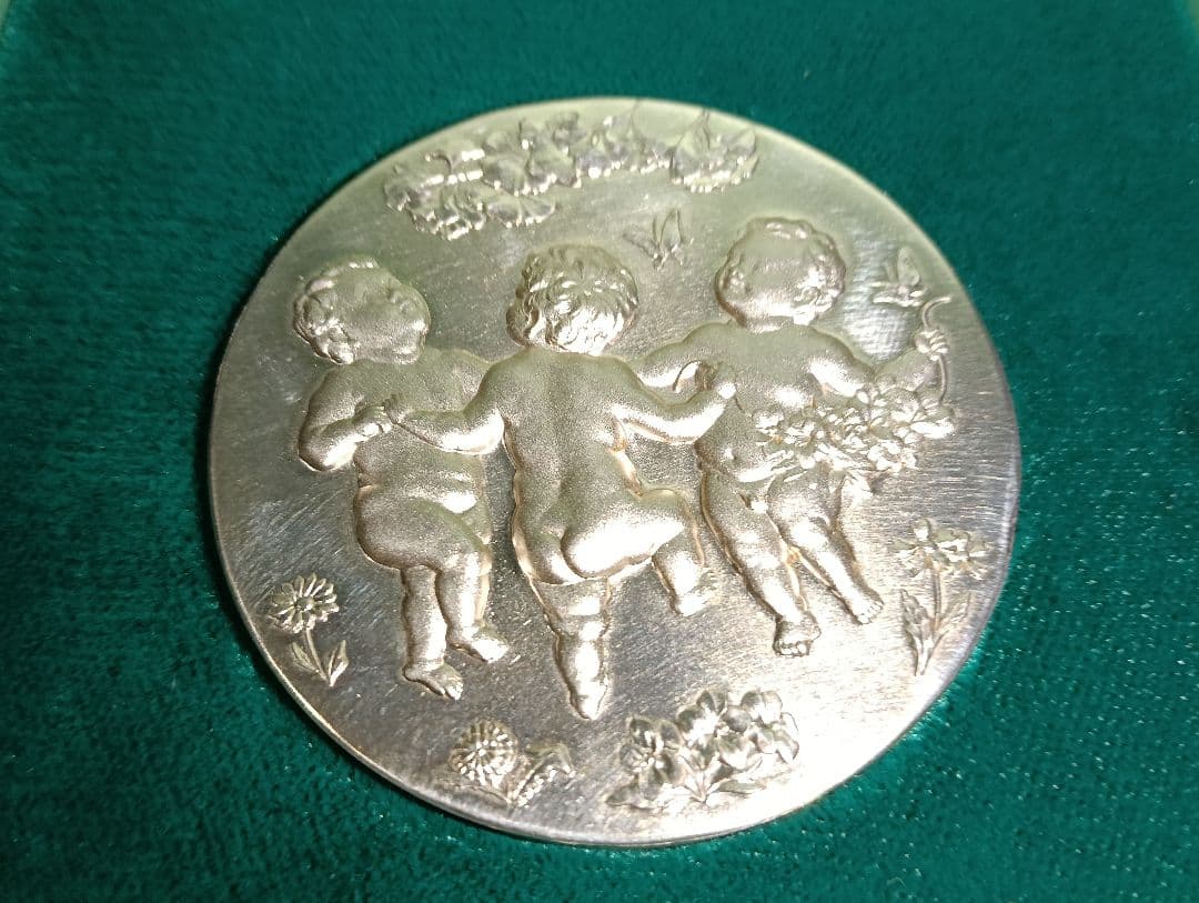 黒*ス様 純銀：品位.999 造幣国品マーク刻印　EXPO`90花の万博記念　重