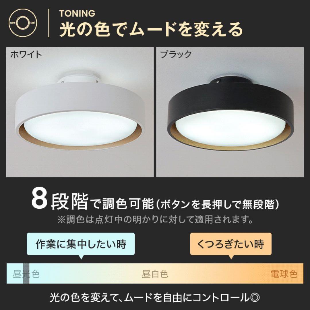 円形ブラックシーリングライト