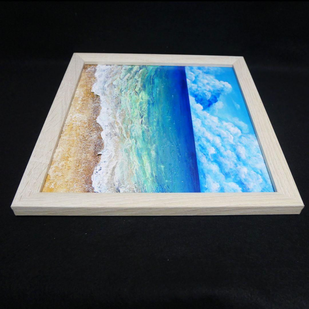 油絵 油彩 油彩画 絵 絵画【夏の海】